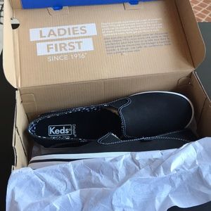 Keds Black & White Slip-Ons